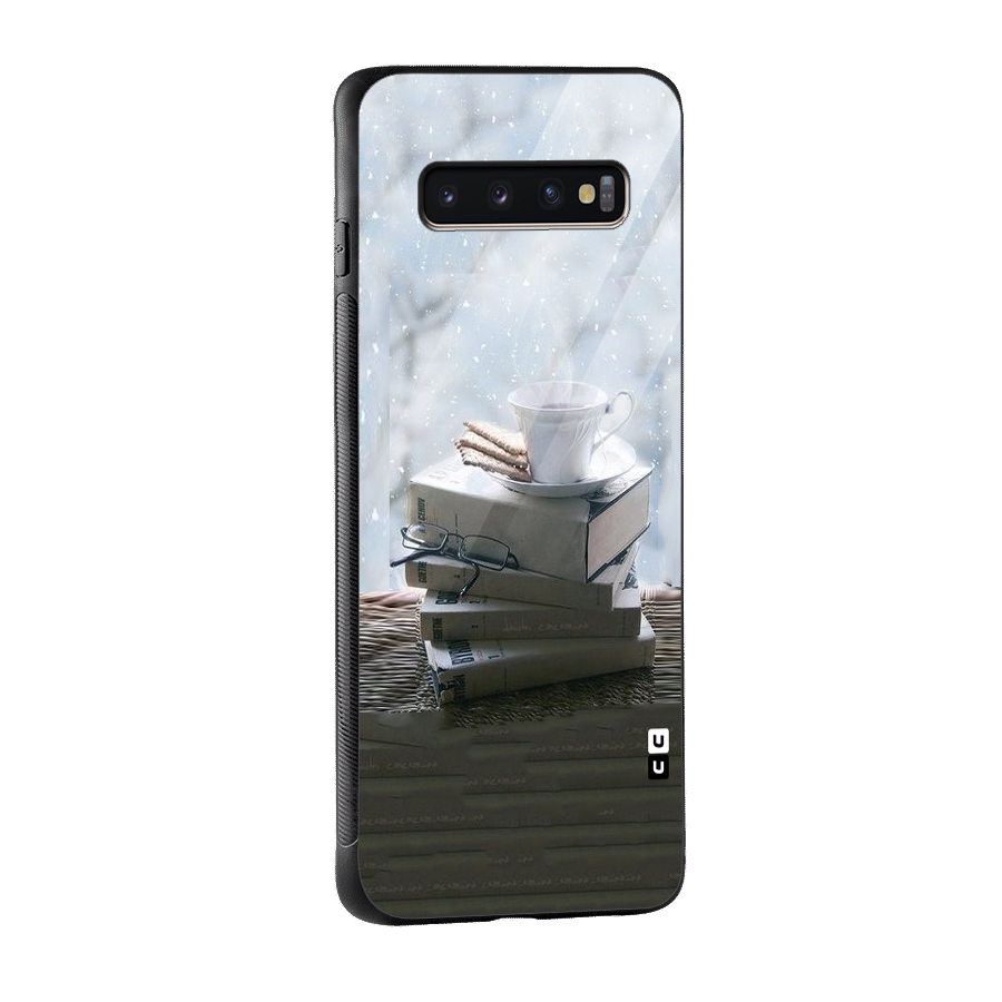 Winter Reads Glass Back Case for Galaxy S10 Plus