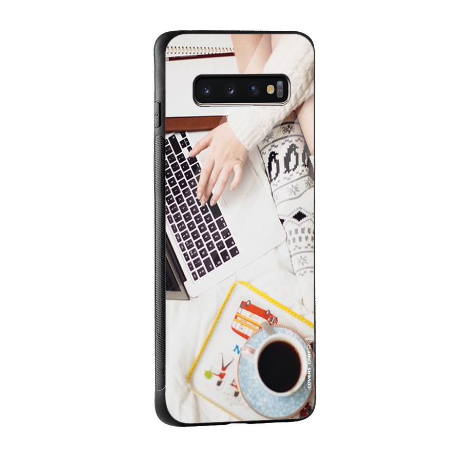 Winter Relaxation Glass Back Case for Galaxy S10 Plus
