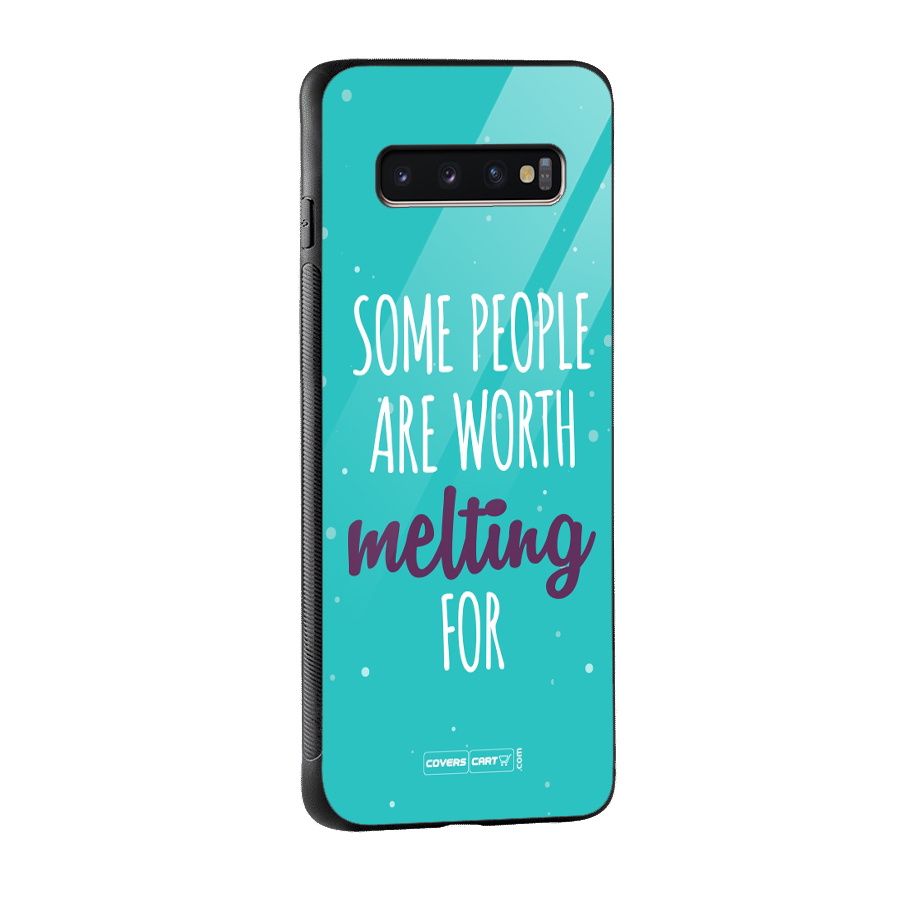 Worth Melting For Glass Back Case for Galaxy S10 Plus