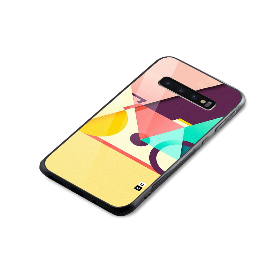 Abstract Cycle Glass Back Case for Galaxy S10 Plus