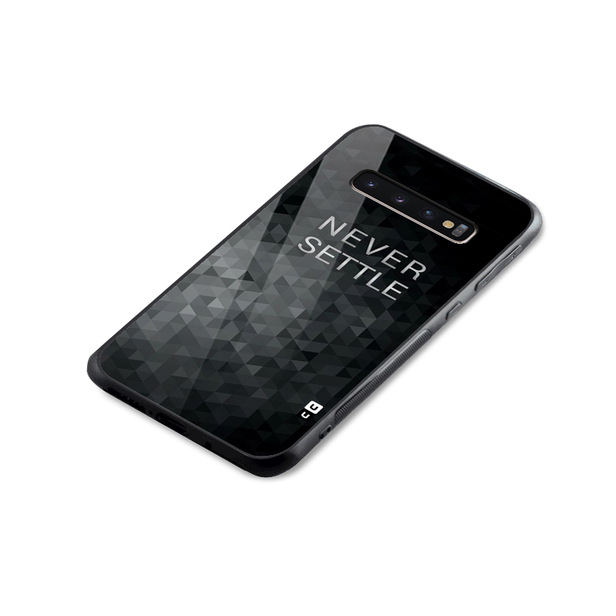 Abstract No Settle Glass Back Case for Galaxy S10 Plus
