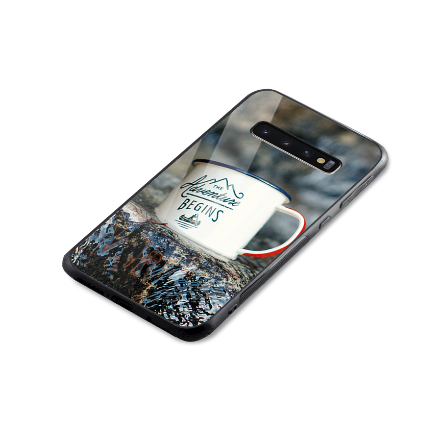 Adventure Begins Glass Back Case for Galaxy S10 Plus