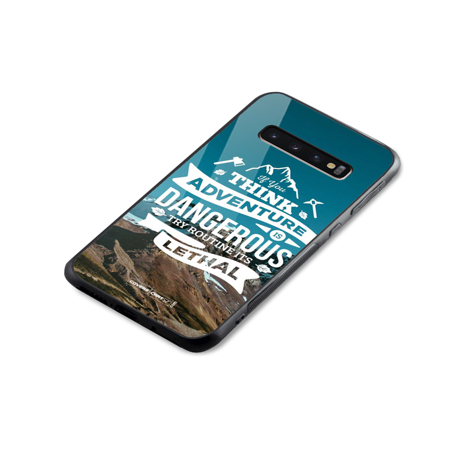Adventure Dangerous Lethal Glass Back Case for Galaxy S10 Plus