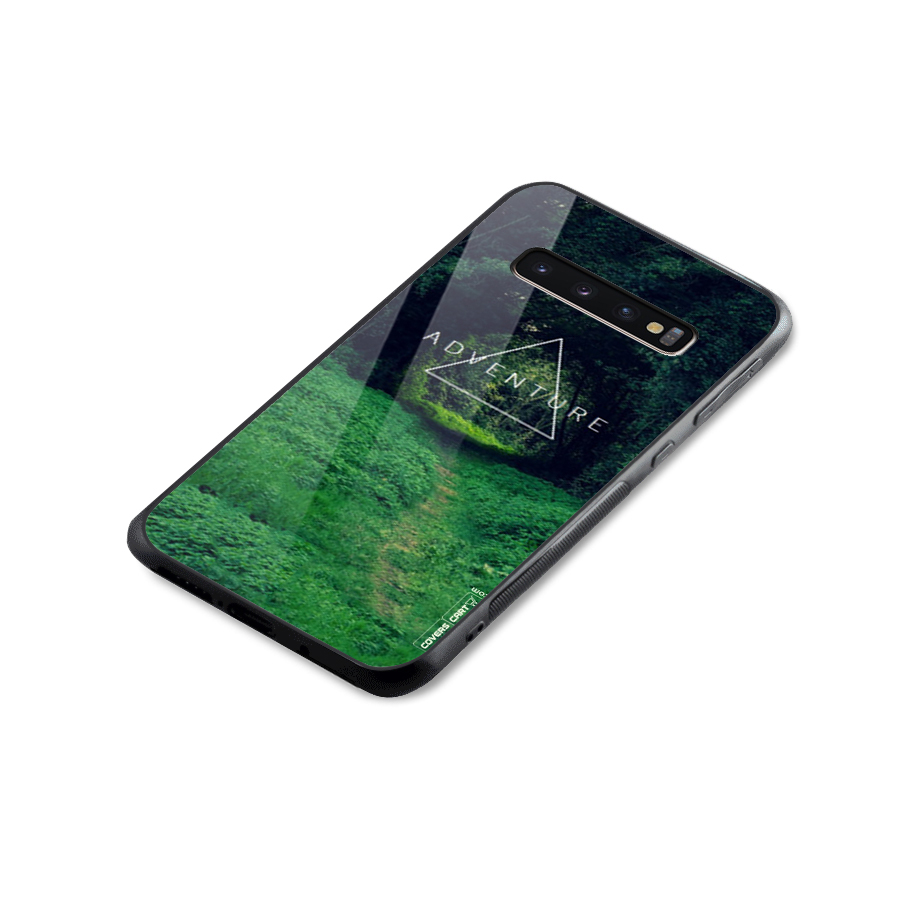 Adventure Take Glass Back Case for Galaxy S10 Plus