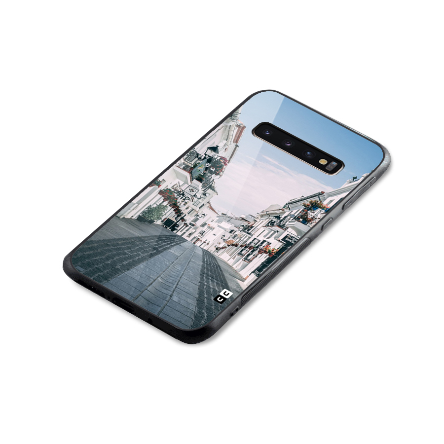Aesthetic Street Glass Back Case for Galaxy S10 Plus