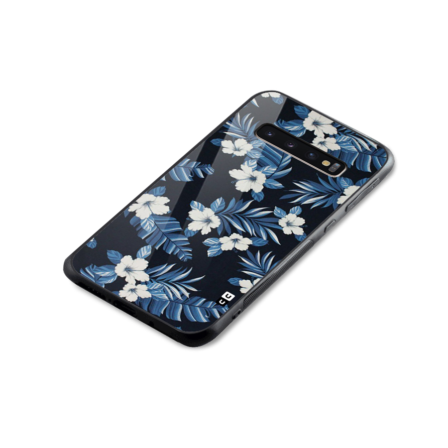 Aesthicity Floral Glass Back Case for Galaxy S10 Plus