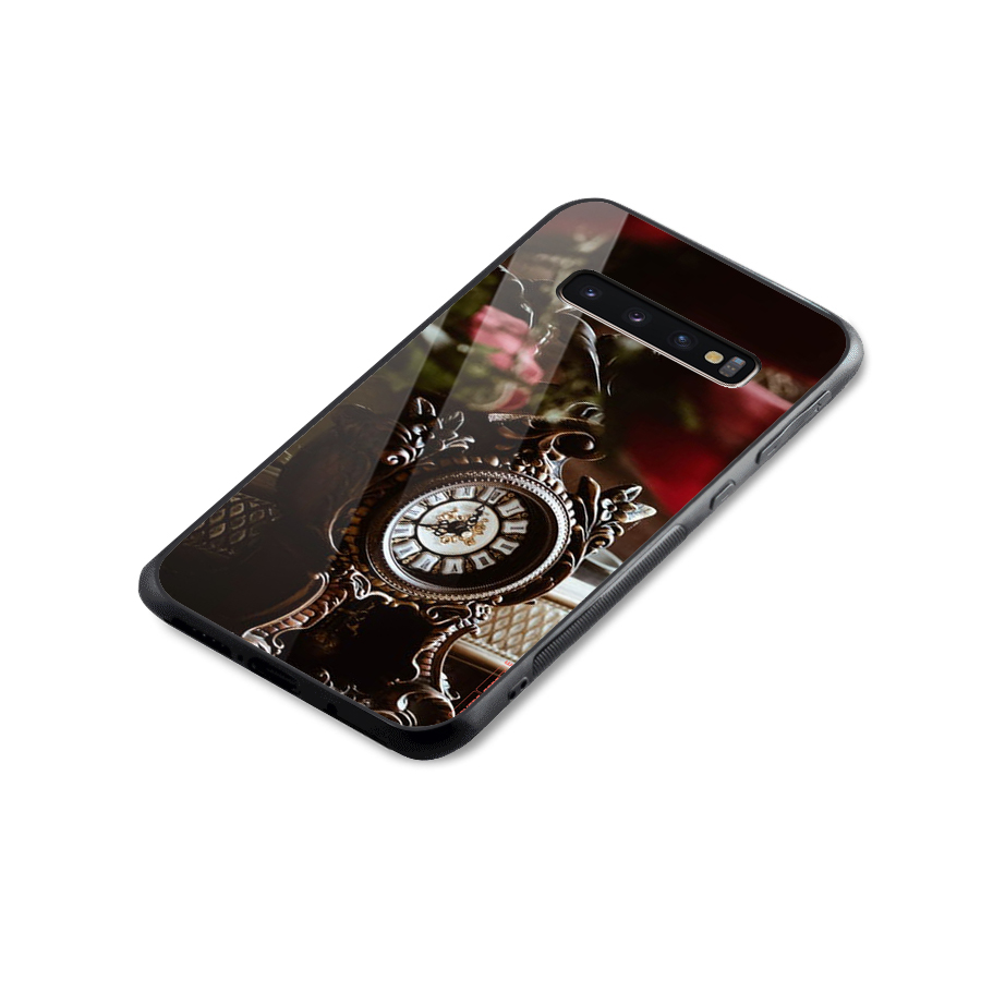 Ancient Clock Glass Back Case for Galaxy S10 Plus