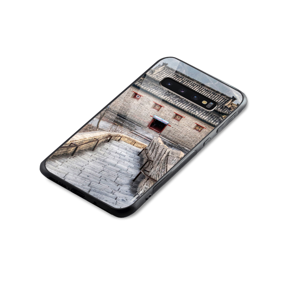 Ancient Strairs Glass Back Case for Galaxy S10 Plus