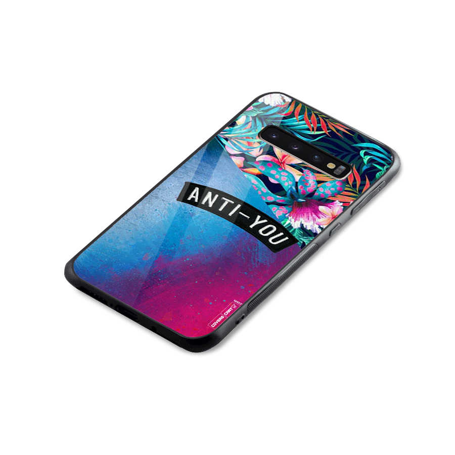 Anti You Glass Back Case for Galaxy S10 Plus