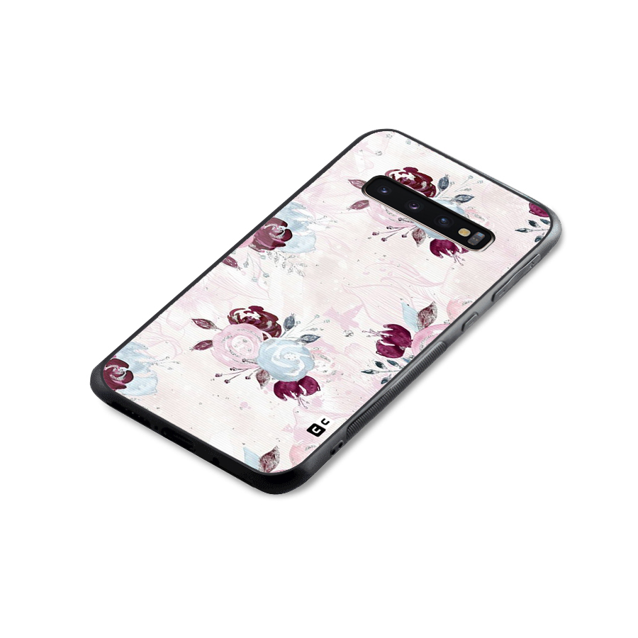 Artsy Florasy Glass Back Case for Galaxy S10 Plus