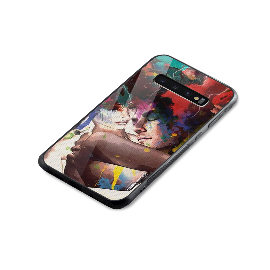Artsy Romance Glass Back Case for Galaxy S10 Plus