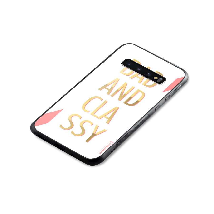 Bad And Classy Glass Back Case for Galaxy S10 Plus