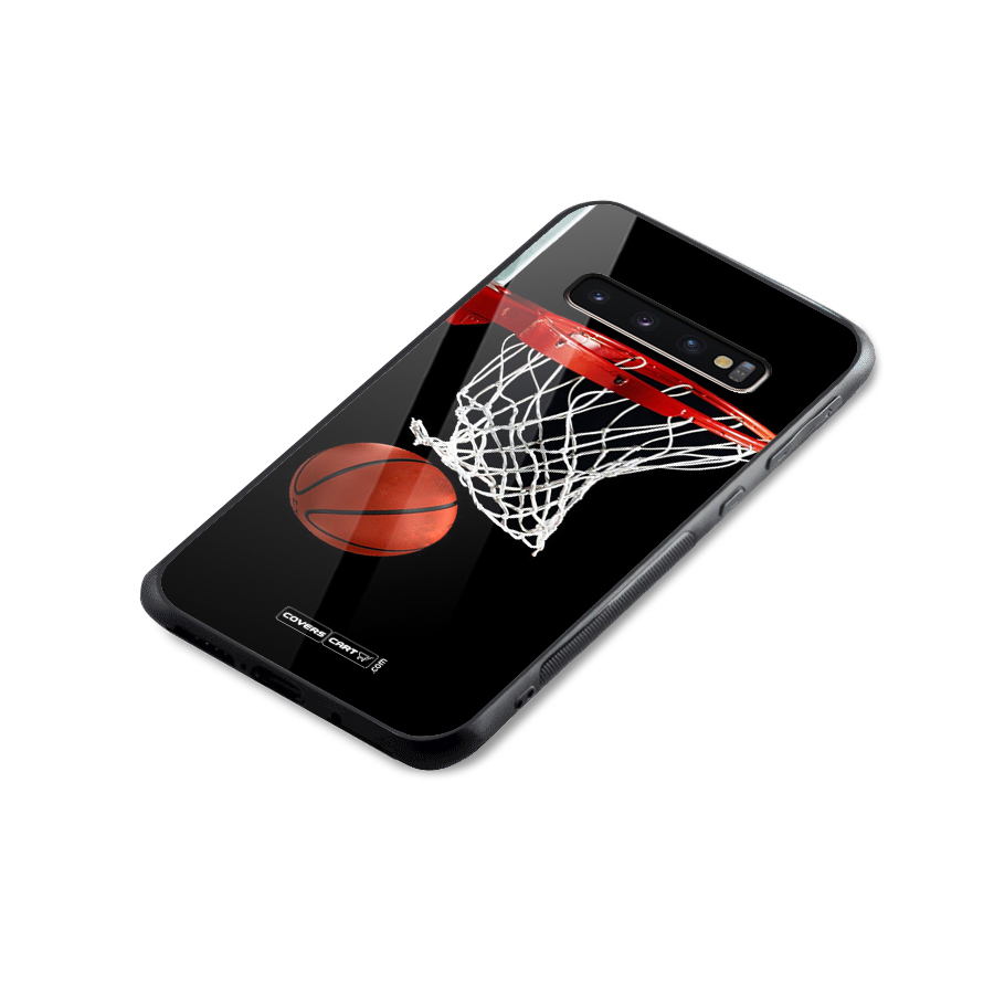 Basketball Glass Back Case for Galaxy S10 Plus