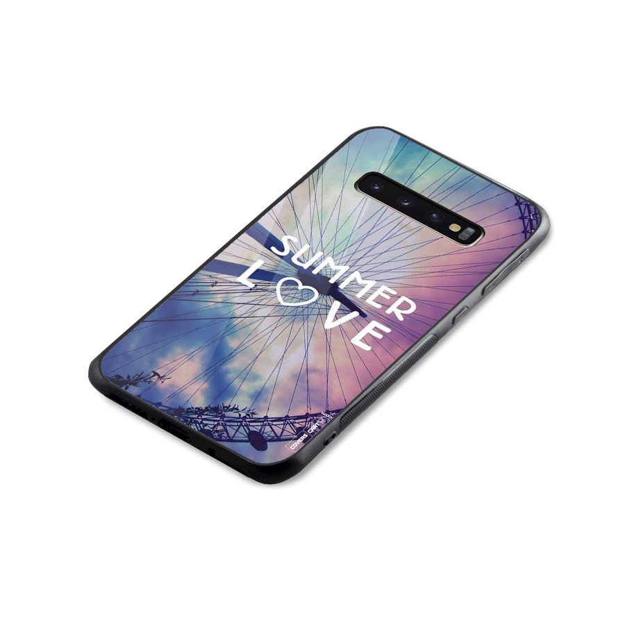 Beach Dreams Glass Back Case for Galaxy S10 Plus