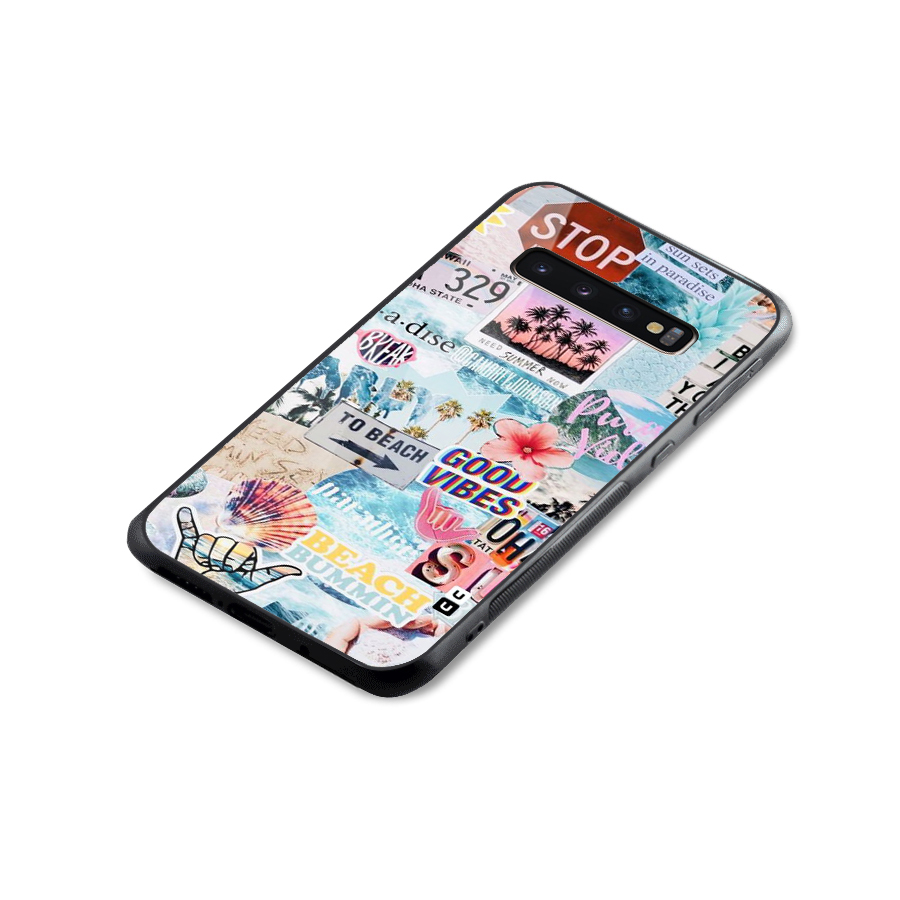 Beaching Life Glass Back Case for Galaxy S10 Plus