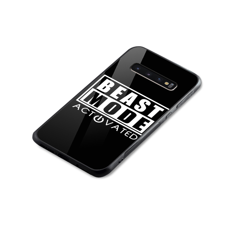 Beast Mode Activated Glass Back Case for Galaxy S10 Plus