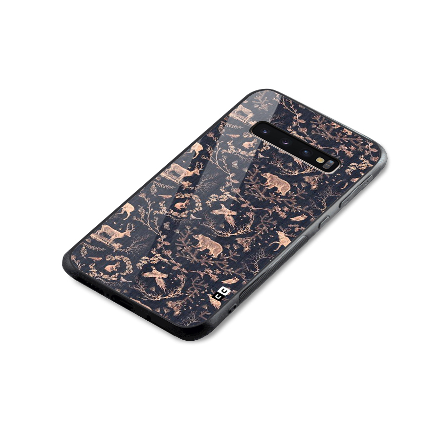 Beautiful Animal Design Glass Back Case for Galaxy S10 Plus