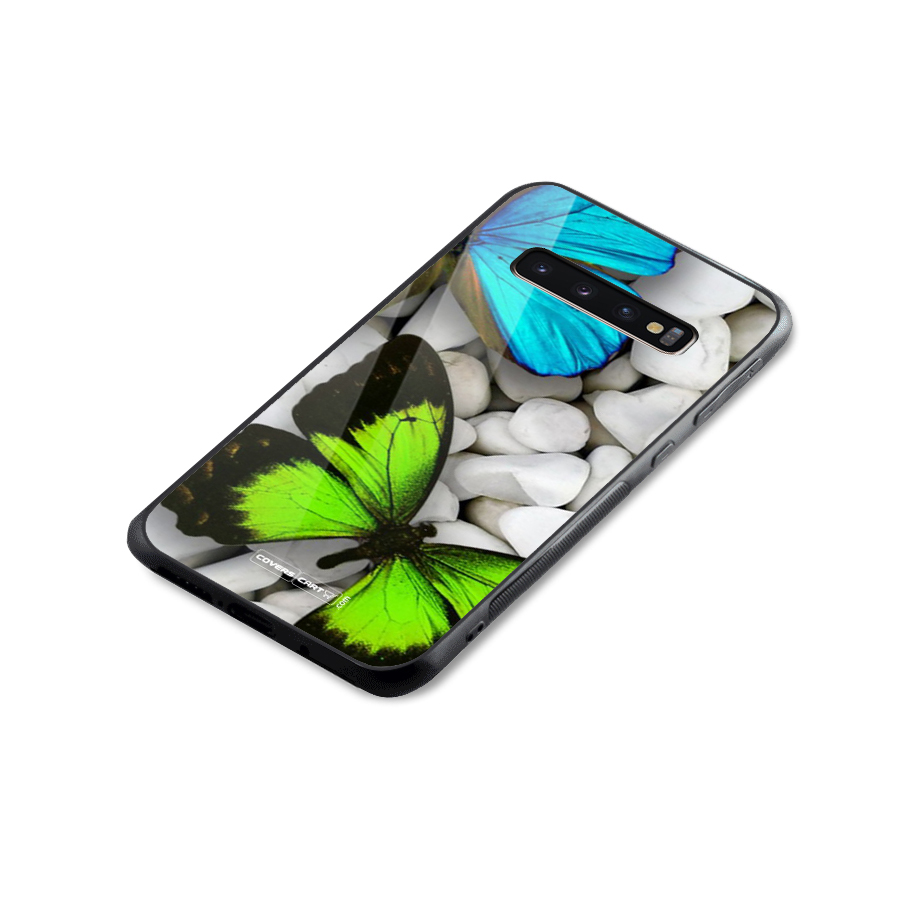 Beautiful Butterflies Glass Back Case for Galaxy S10 Plus