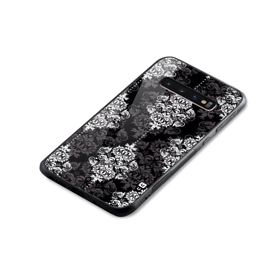 Beautiful Grey Pattern Glass Back Case for Galaxy S10 Plus