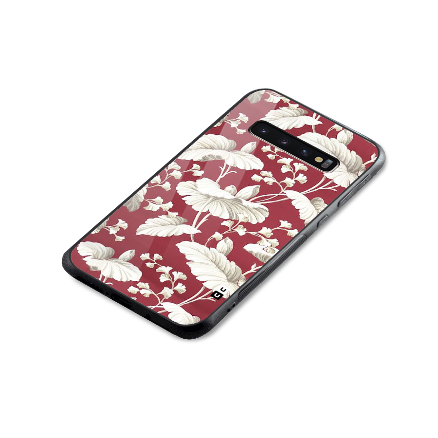 Beautiful Petals Glass Back Case for Galaxy S10 Plus