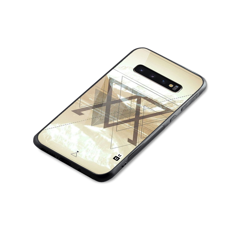 Beige View Glass Back Case for Galaxy S10 Plus