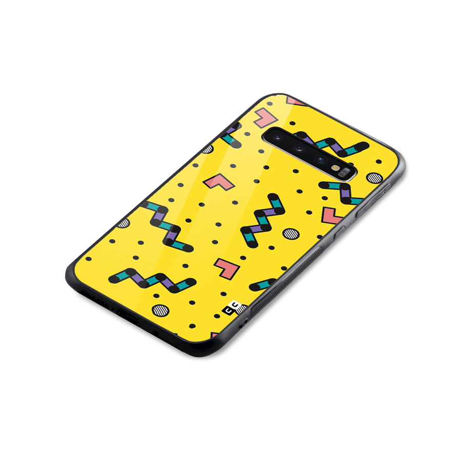 Block Shades Glass Back Case for Galaxy S10 Plus