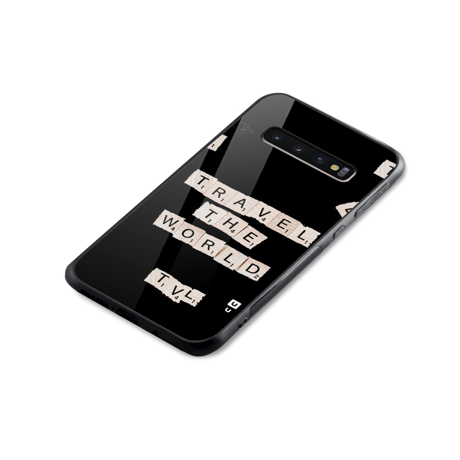 Blocks Travel Glass Back Case for Galaxy S10 Plus