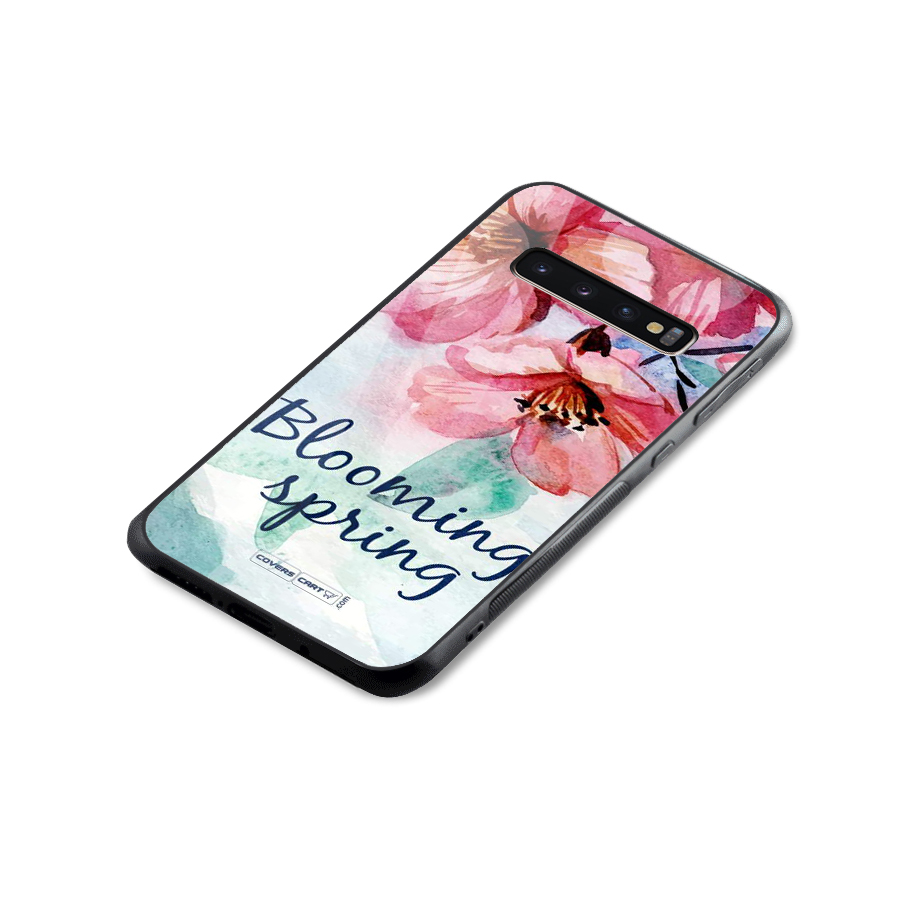 Blooming Spring Glass Back Case for Galaxy S10 Plus