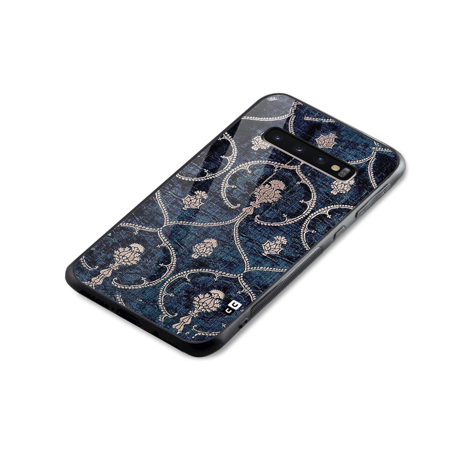 Blue Shade Rug Glass Back Case for Galaxy S10 Plus