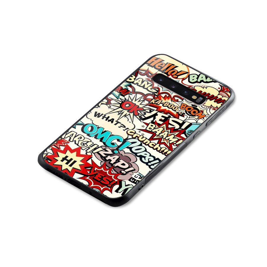 Boom Zap Glass Back Case for Galaxy S10 Plus