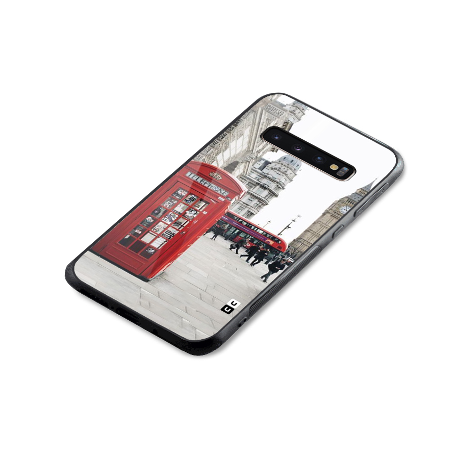 Booth In Red Glass Back Case for Galaxy S10 Plus