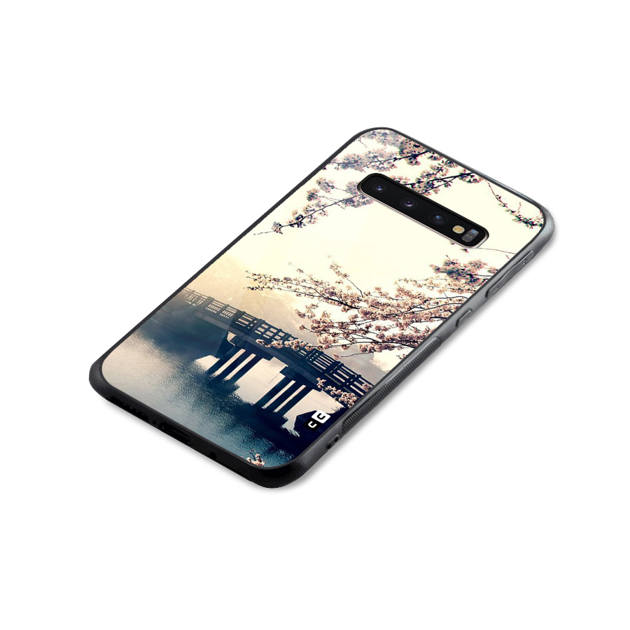 Bridge Blossom Glass Back Case for Galaxy S10 Plus