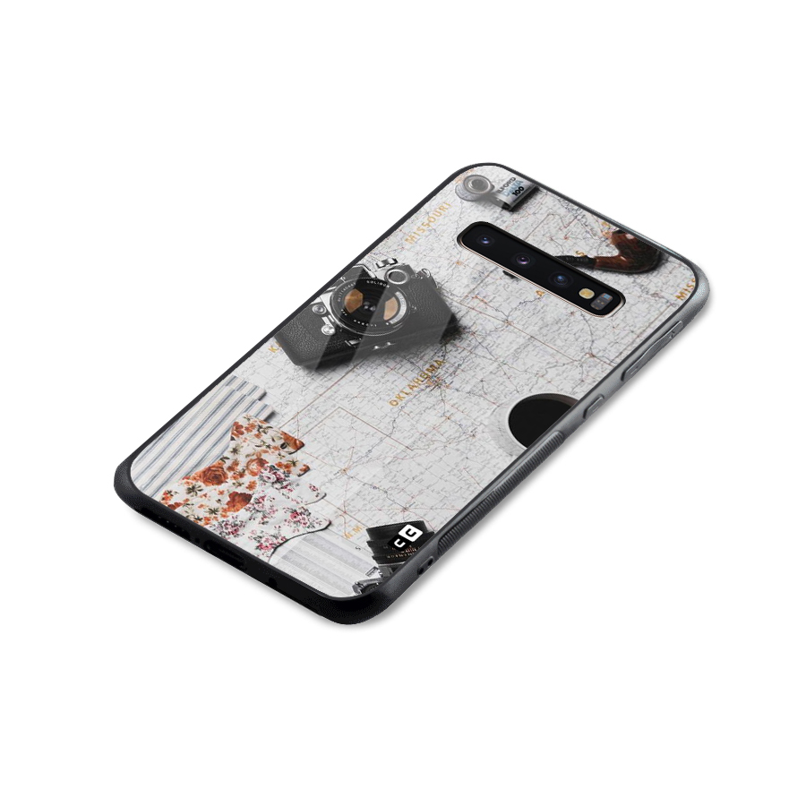 Camera Smoky Pipe Glass Back Case for Galaxy S10 Plus