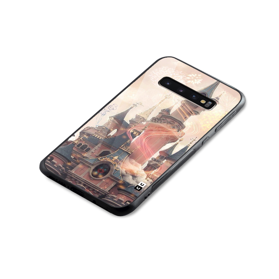 Castle Glass Back Case for Galaxy S10 Plus
