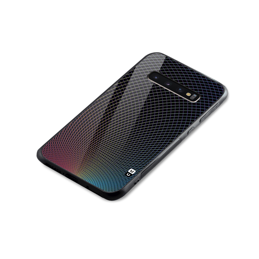 Check Swirls Glass Back Case for Galaxy S10 Plus