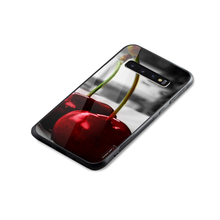 Cherry Photography Glass Back Case for Galaxy S10 Plus