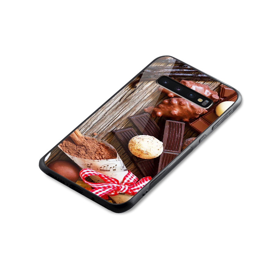 Chocolate Candies Glass Back Case for Galaxy S10 Plus