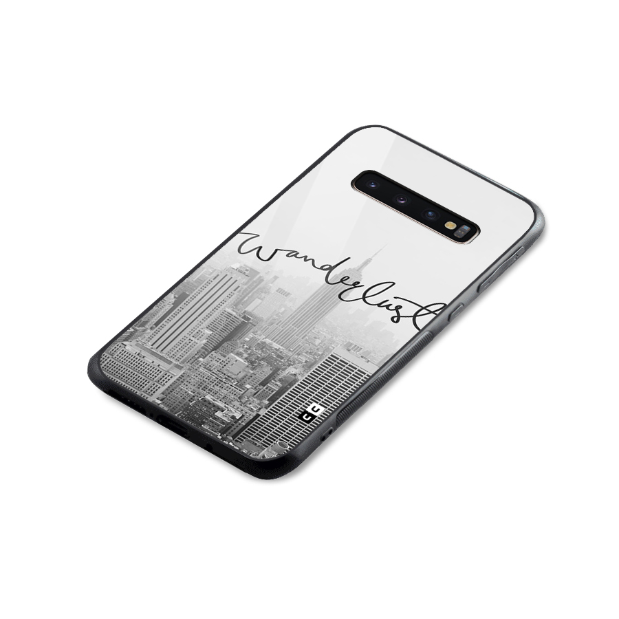 City Wanderlust Monochrome Glass Back Case for Galaxy S10 Plus