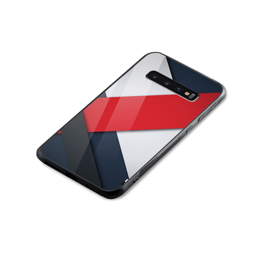 Classic Bold Glass Back Case for Galaxy S10 Plus