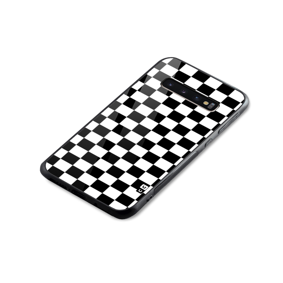 Classic Check Glass Back Case for Galaxy S10 Plus