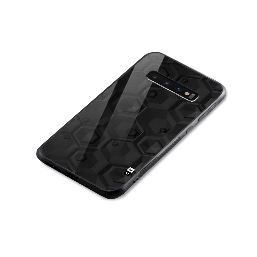 Classic Hexa Glass Back Case for Galaxy S10 Plus