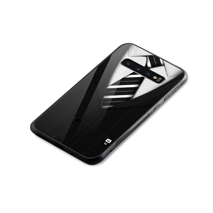 Classic Ready Suit Glass Back Case for Galaxy S10 Plus