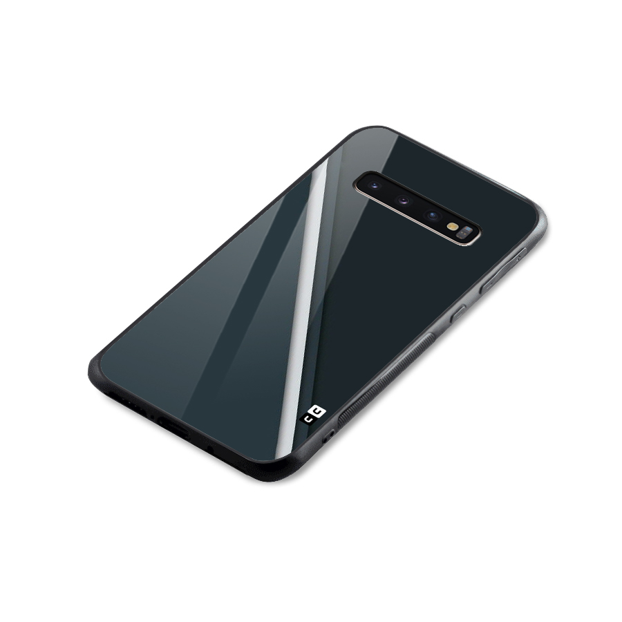 Classic Single Stripe Glass Back Case for Galaxy S10 Plus