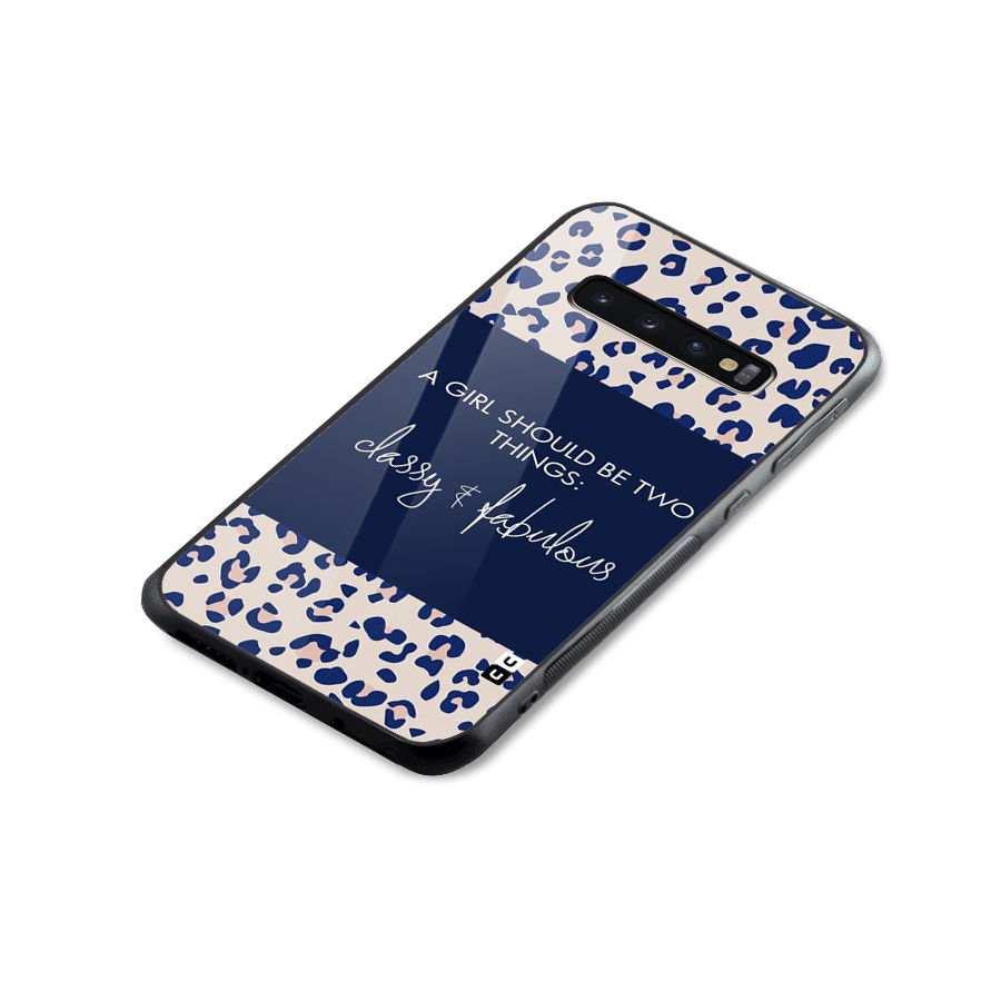 Classy and Fabulous Glass Back Case for Galaxy S10 Plus