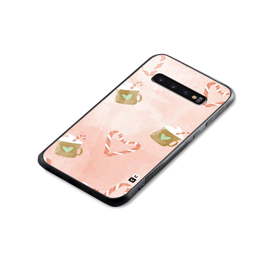 Coffee And Candies Glass Back Case for Galaxy S10 Plus