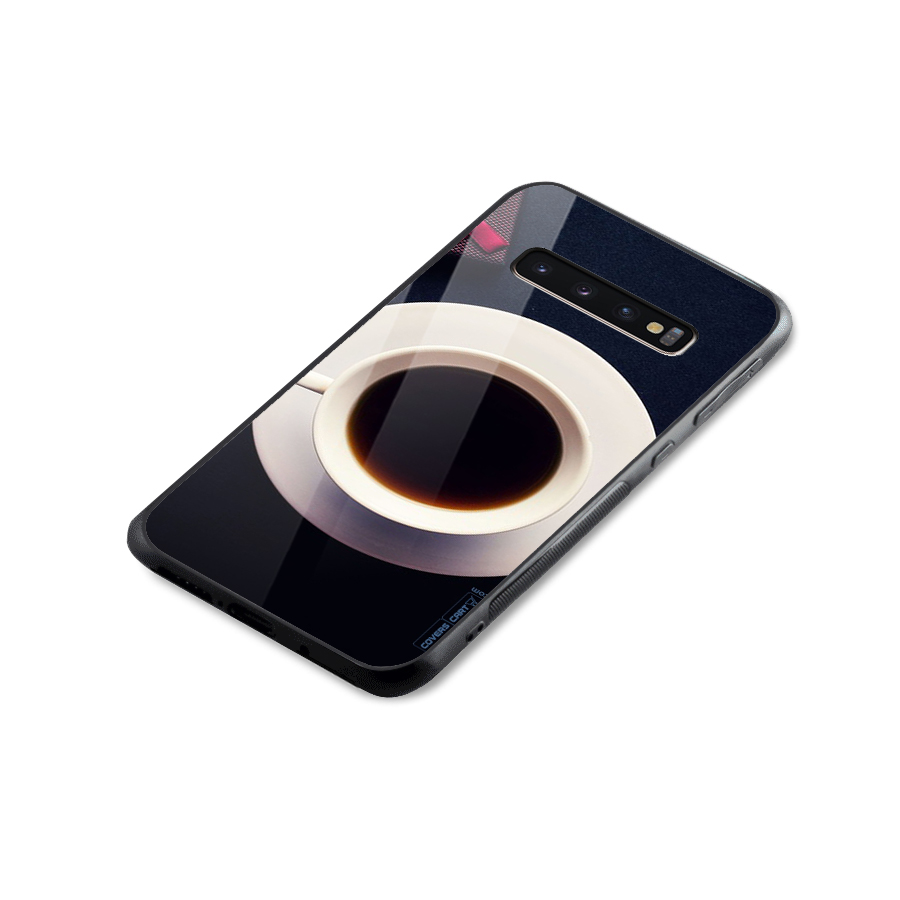 Coffee And Cookies Glass Back Case for Galaxy S10 Plus