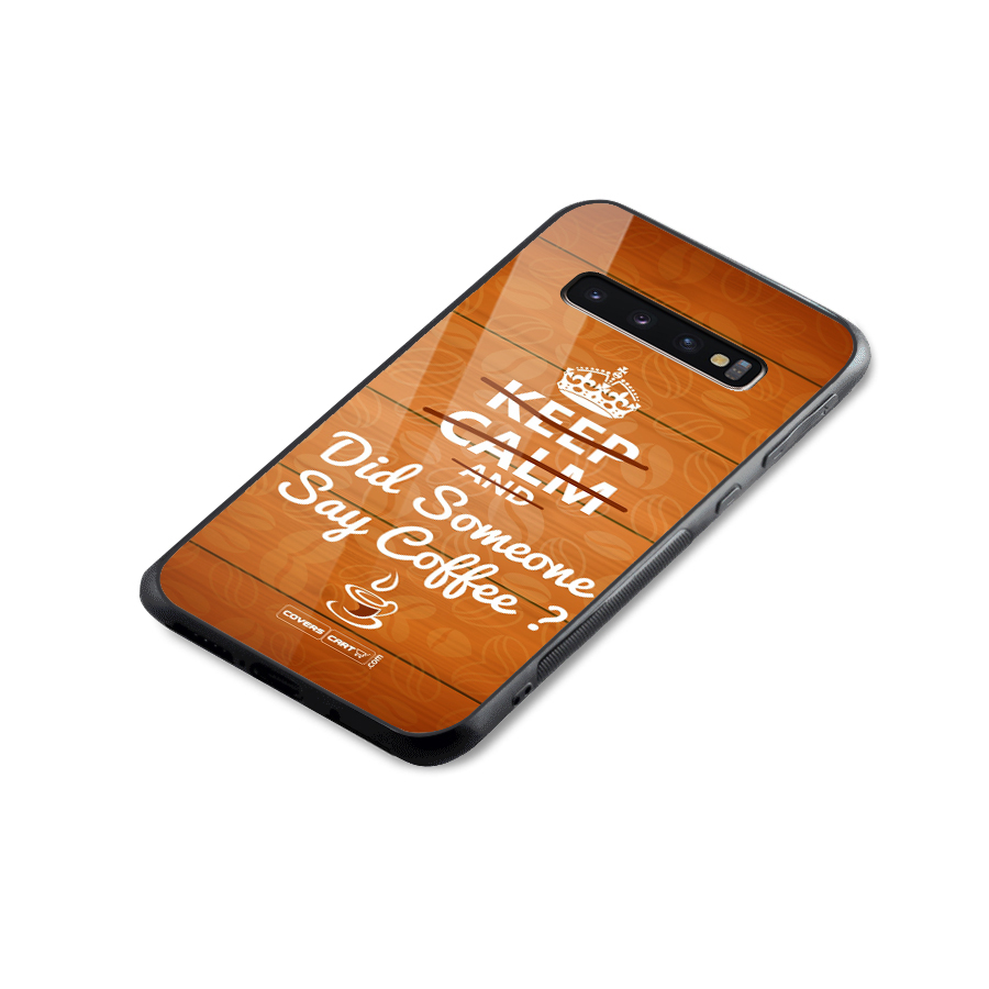 Coffee Ardour Glass Back Case for Galaxy S10 Plus