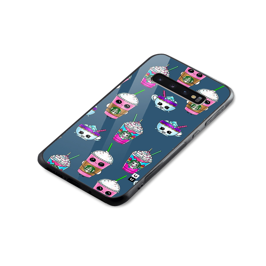 Coffee Mugs Glass Back Case for Galaxy S10 Plus