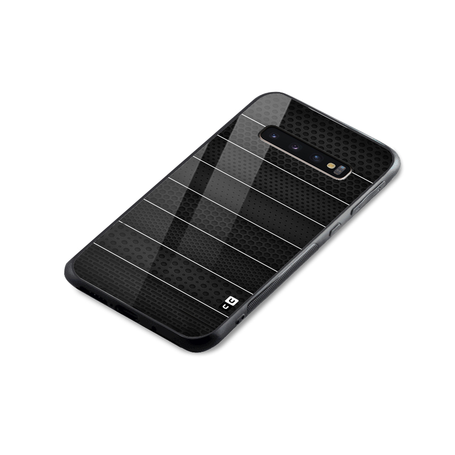 Concrete Stripes Glass Back Case for Galaxy S10 Plus