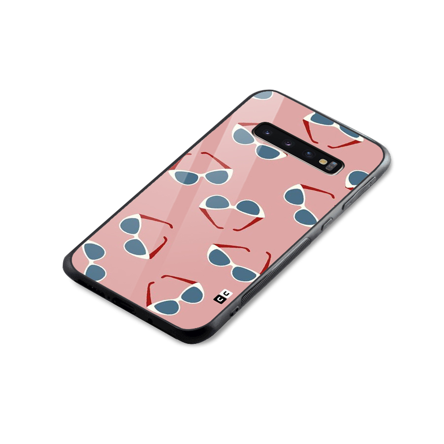 Cool Shades Pattern Glass Back Case for Galaxy S10 Plus